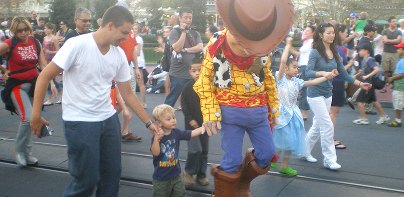 Aniversário na Disney: Magic Kingdom com Woody