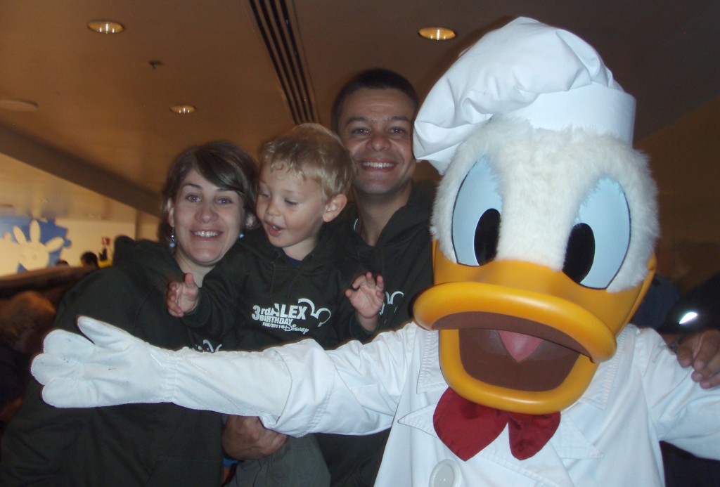 Aniversário na Disney: nós e o chef Donald